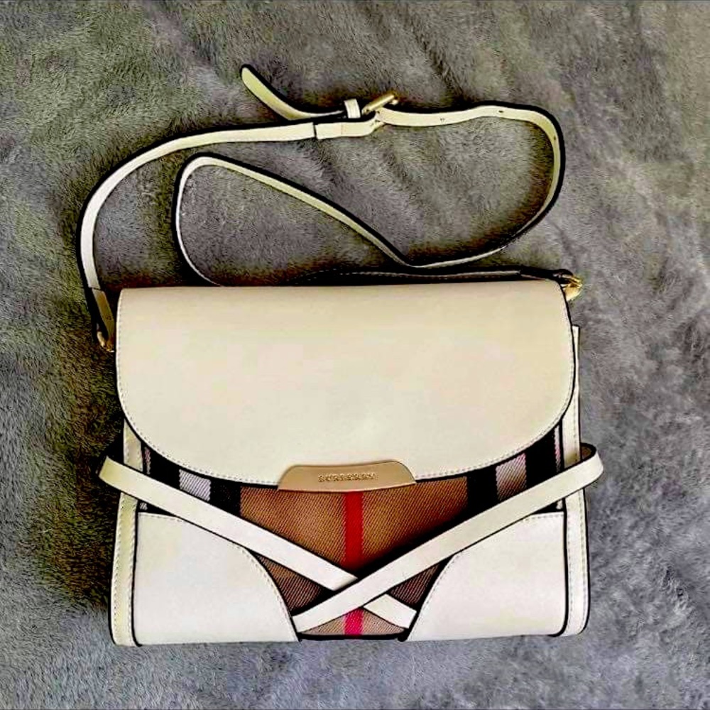 Authentic Burberry crossbody canvas bag